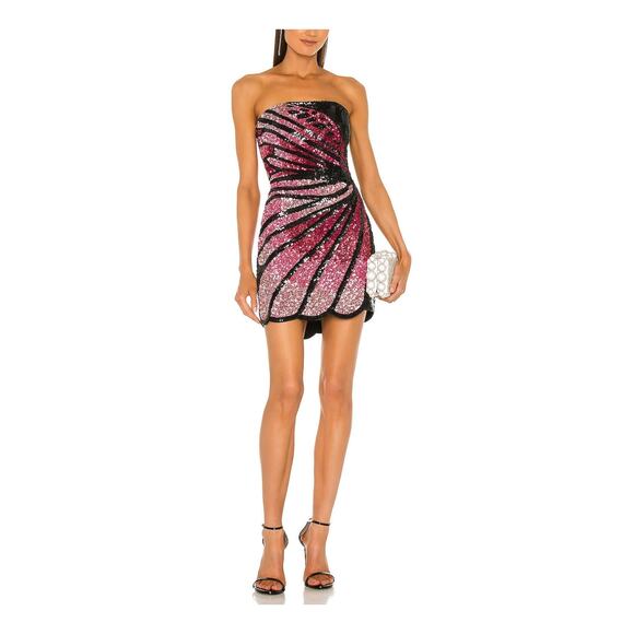 Retrofete 'Arabelle' Pink Poly Dress Size XS